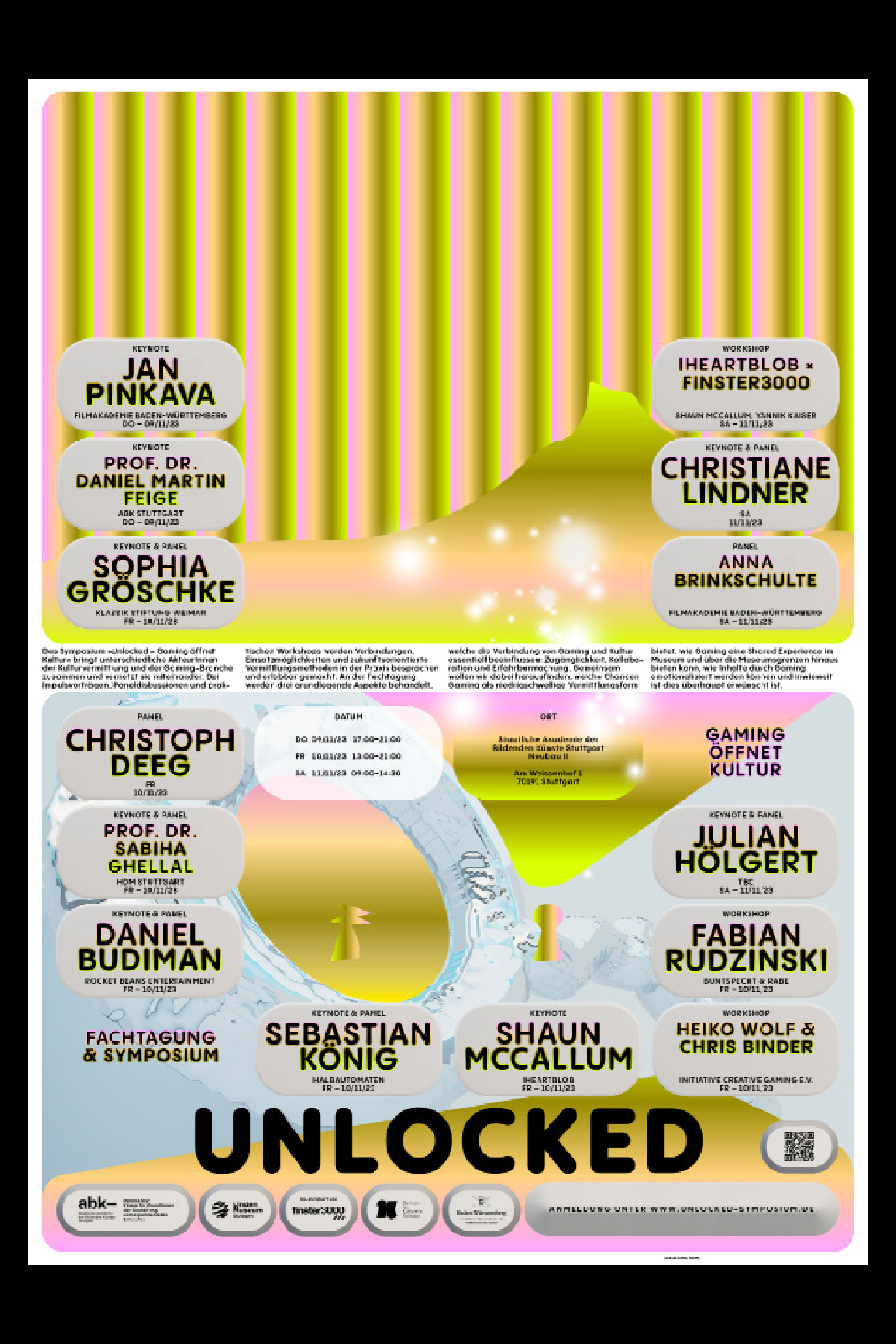 two announcement posters for the symposium