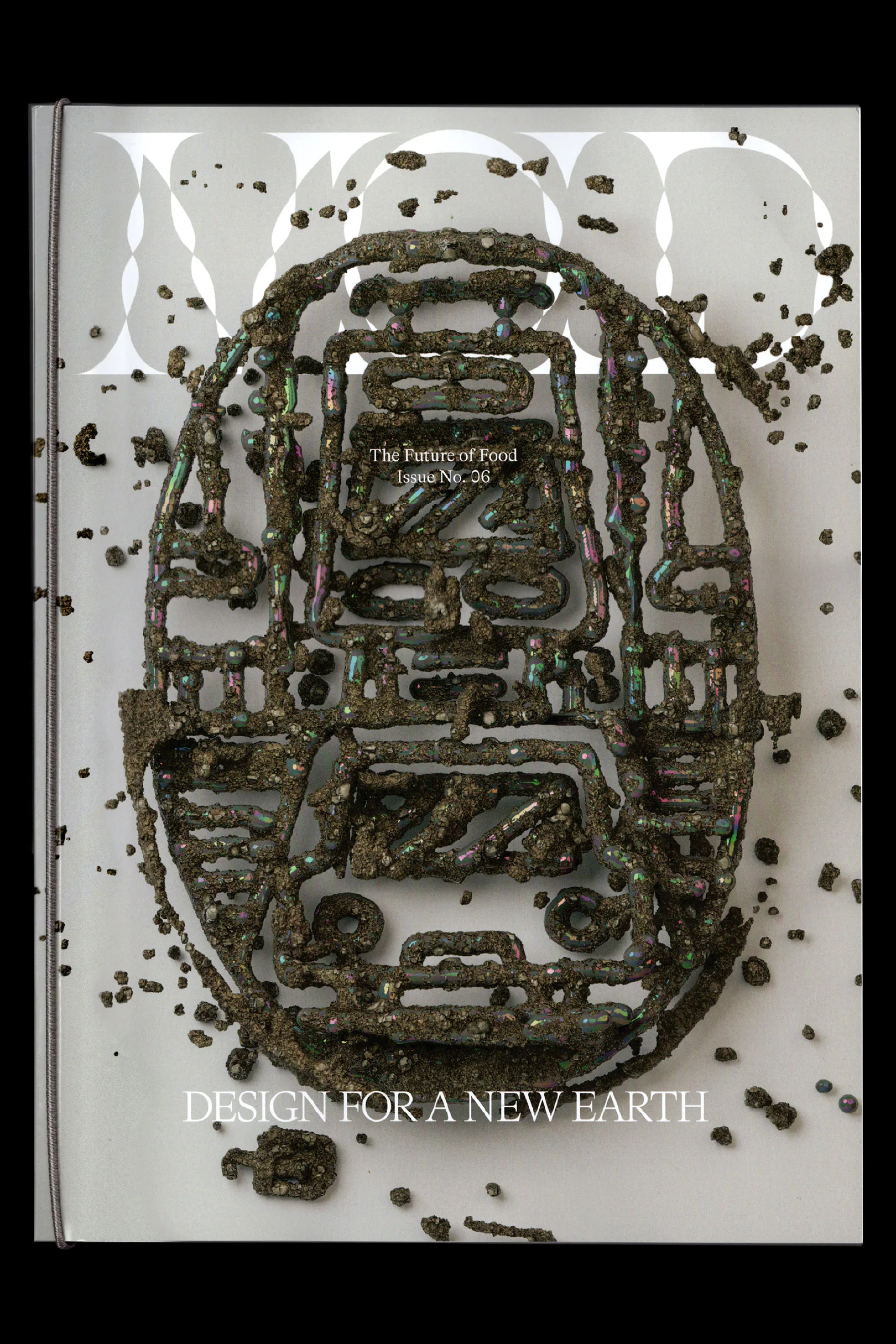 cover of mold magazine featuring a digital drawing that is made from earth